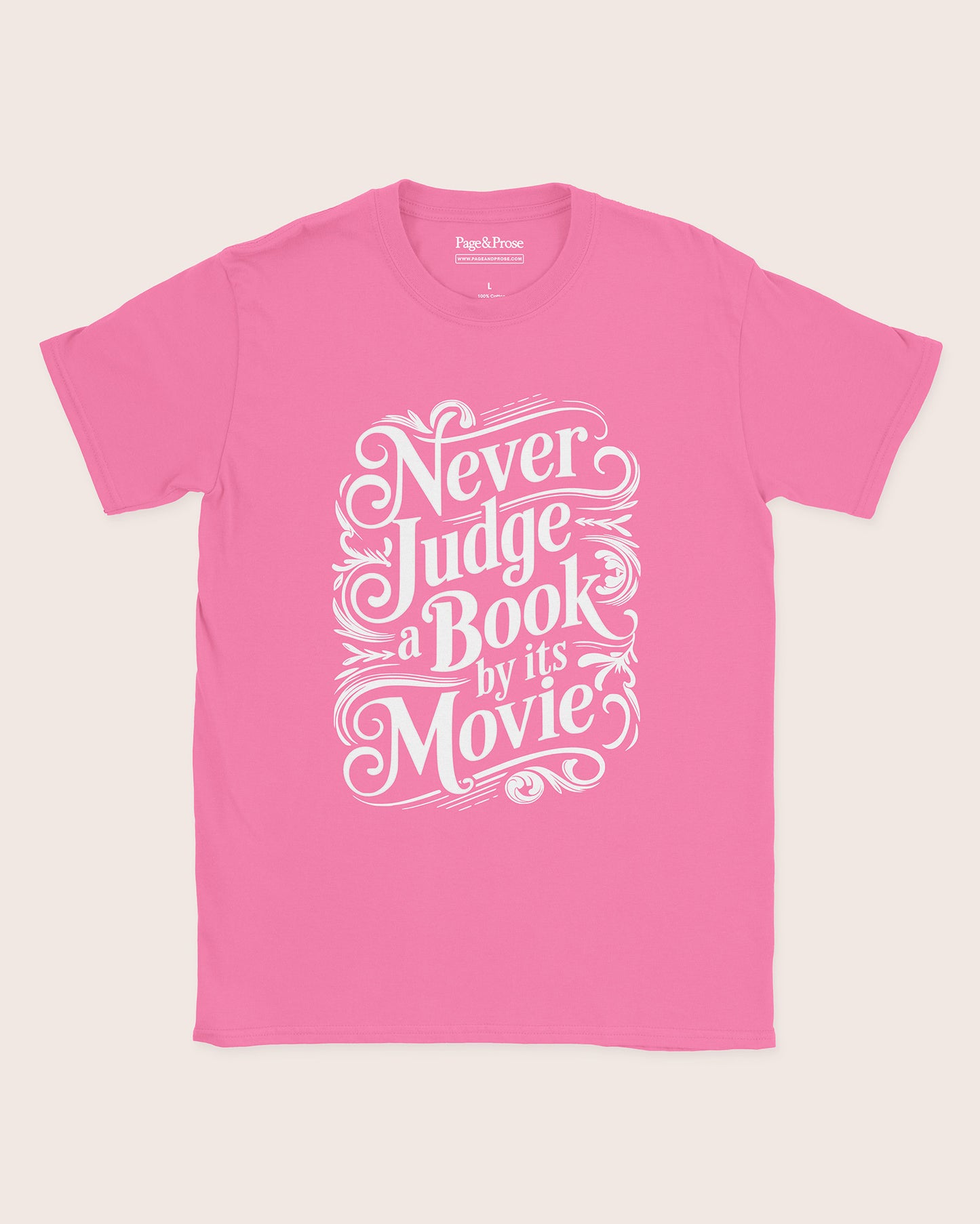 Never Judge A Book By Its Movie T‑Shirt