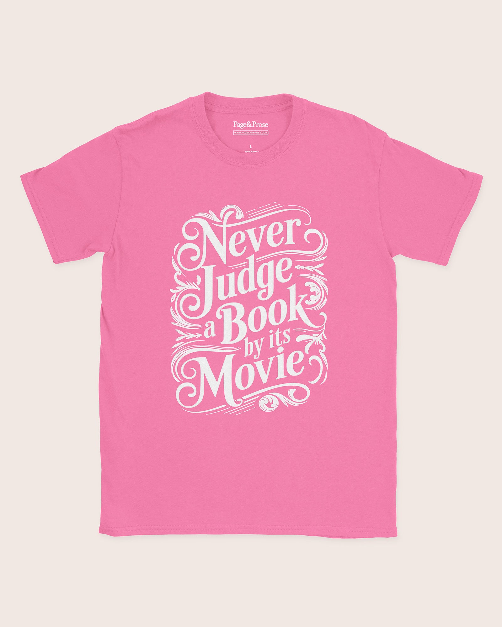 Never Judge A Book By Its Movie T‑Shirt