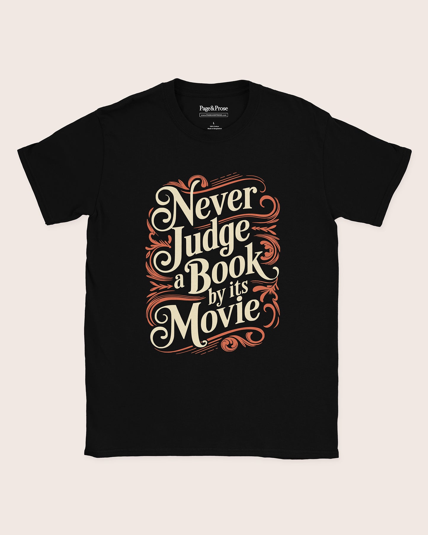 Never Judge A Book By Its Movie T‑Shirt