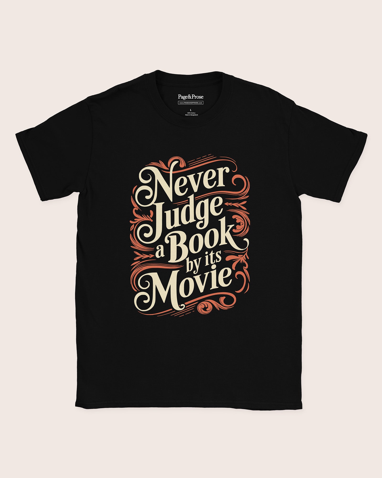 Never Judge A Book By Its Movie T‑Shirt
