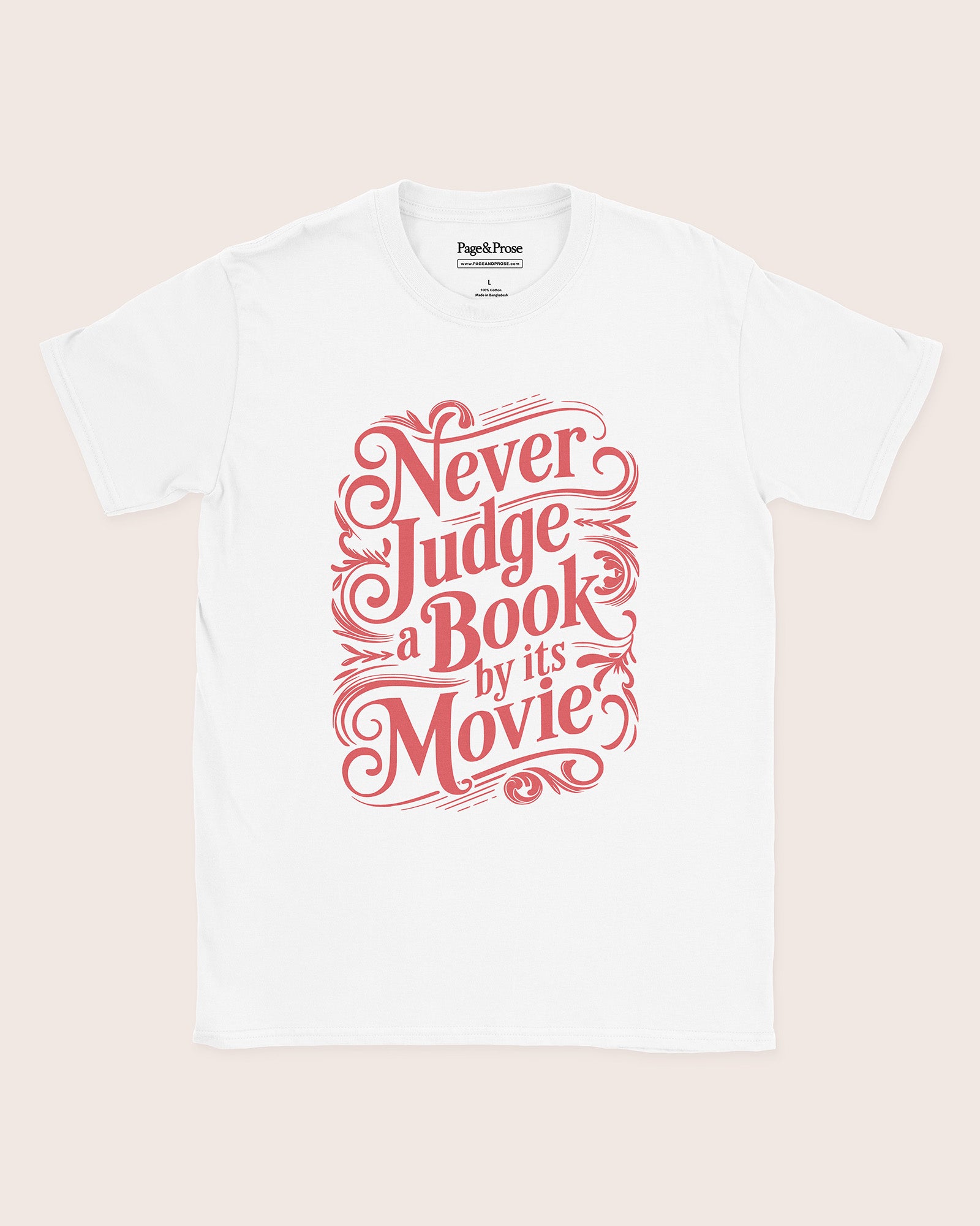 Never Judge A Book By Its Movie T‑Shirt