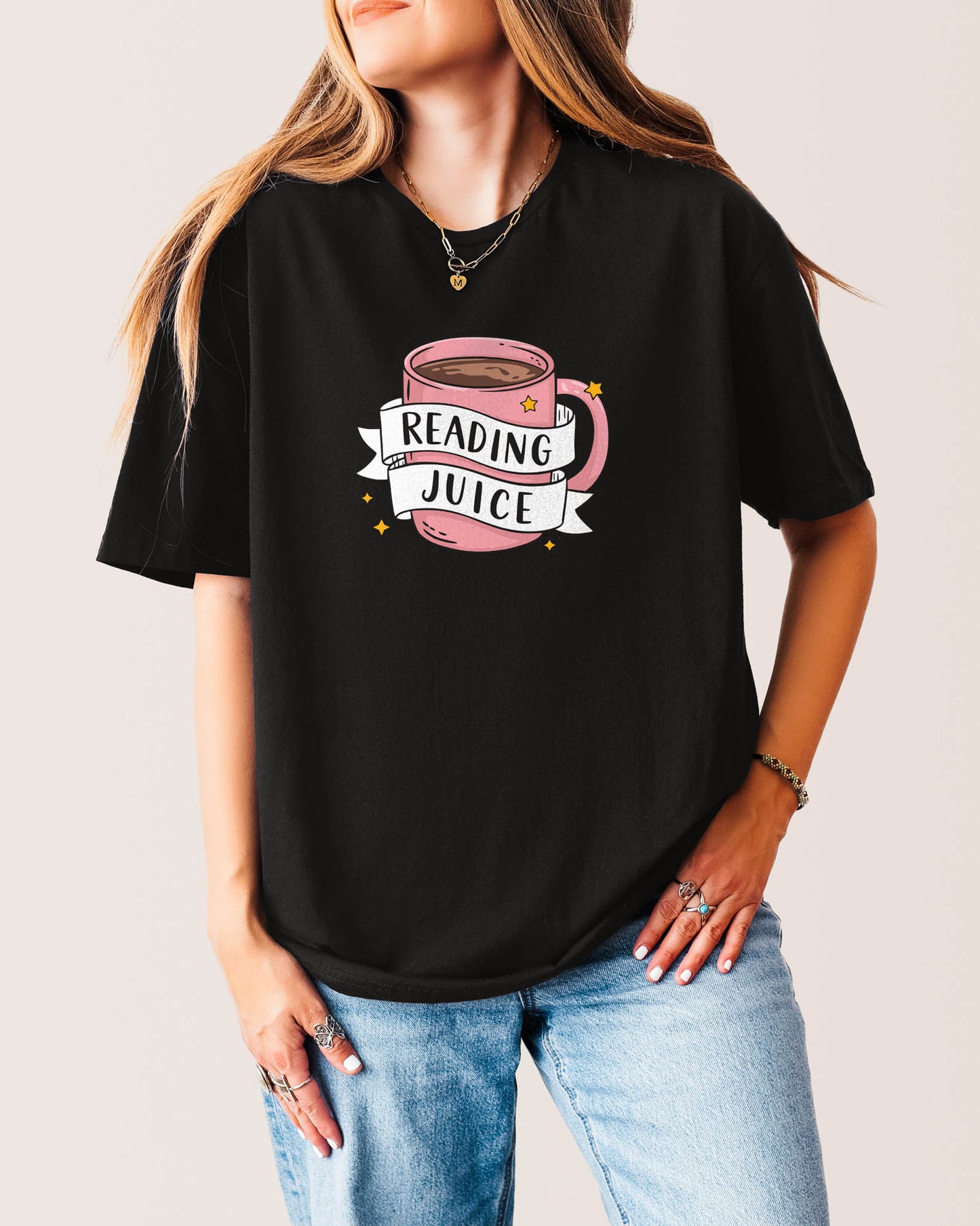 Reading Juice T‑Shirt Black