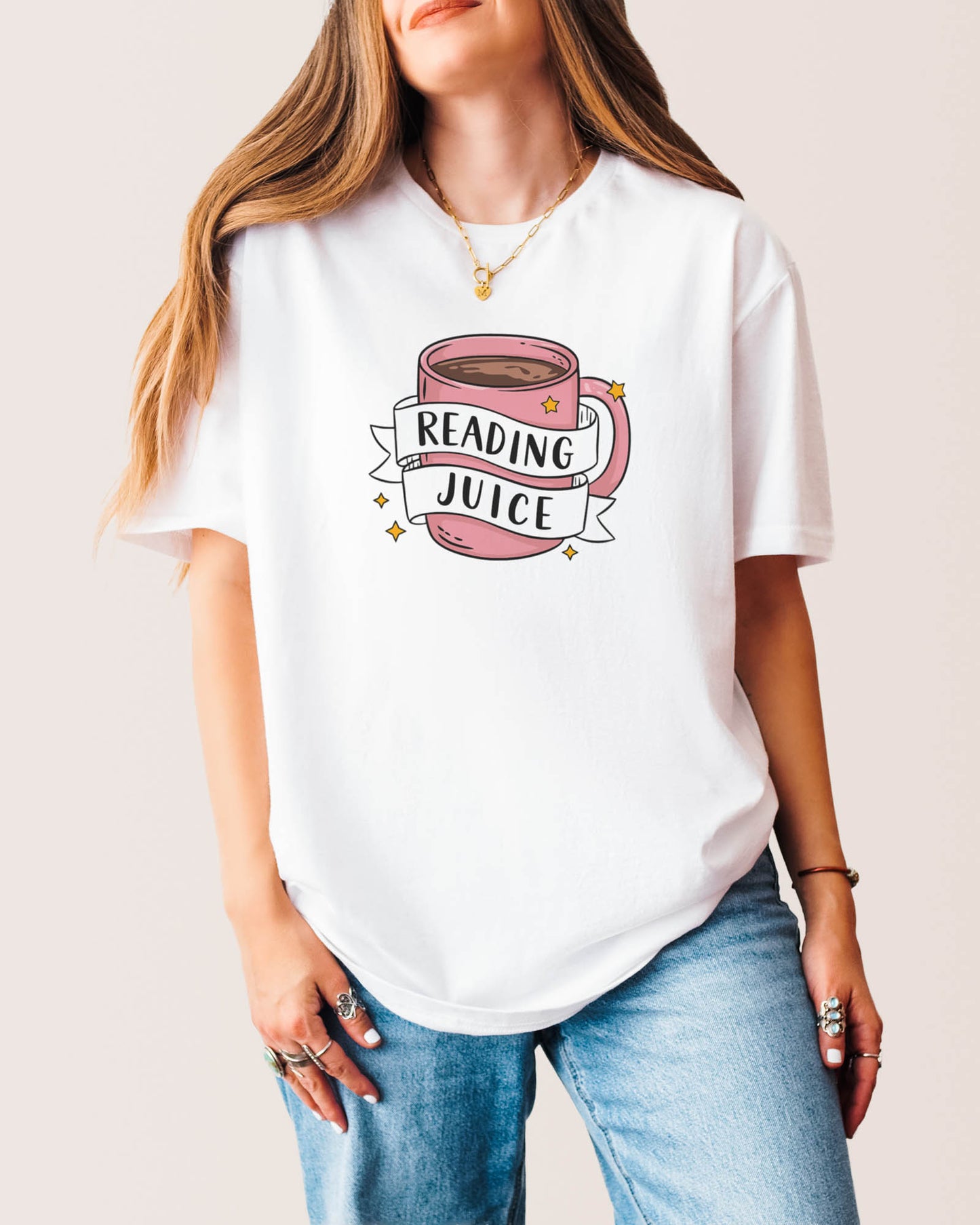 Reading Juice T‑Shirt White