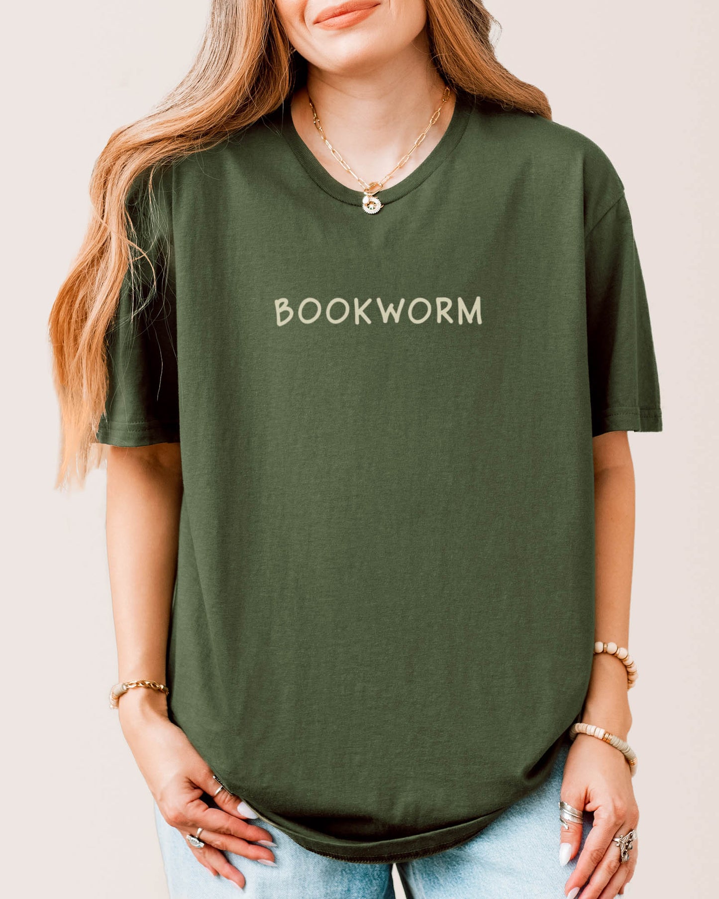 Bookworm T‑Shirt Military Green