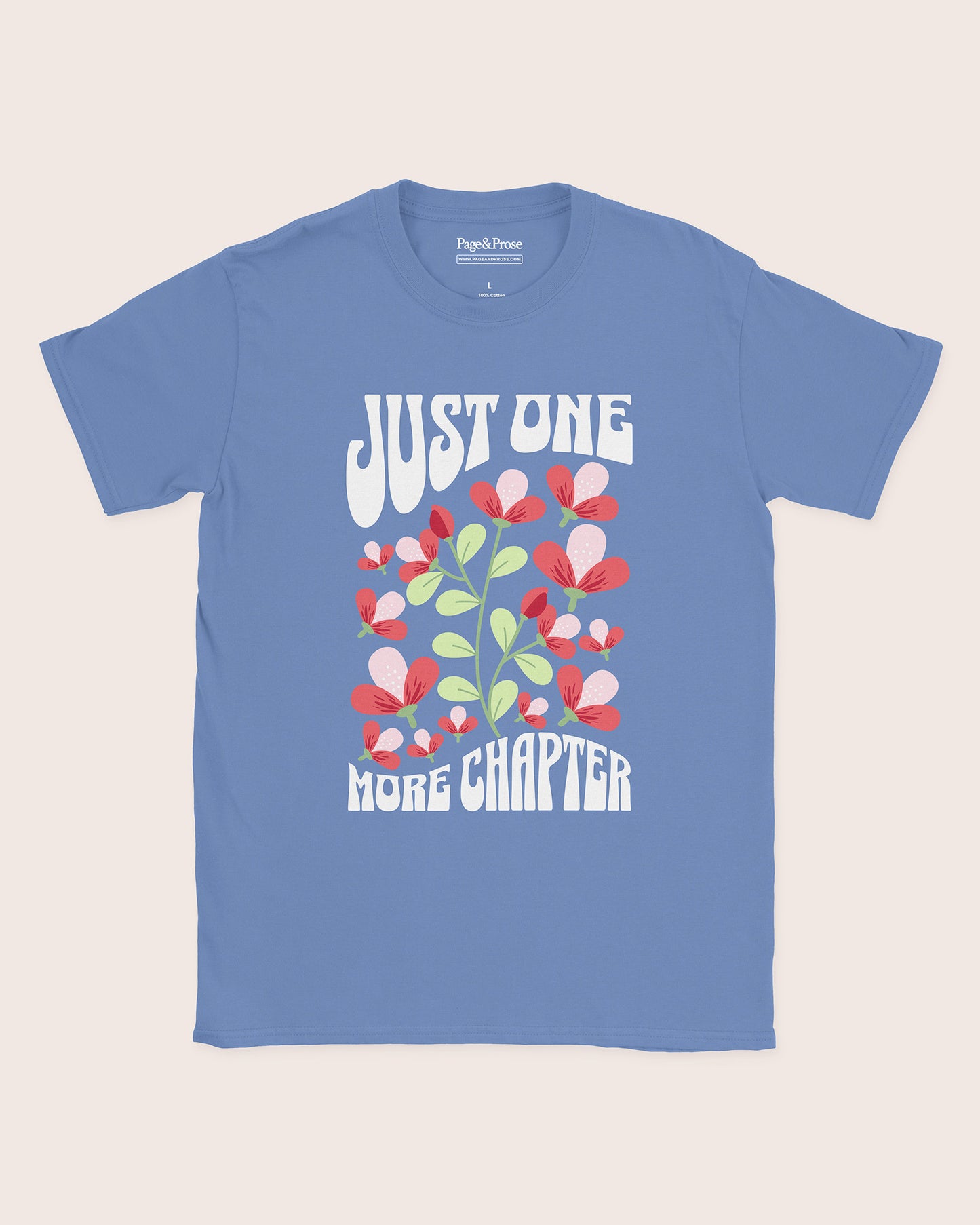 Just One More Chapter Flower T‑Shirt