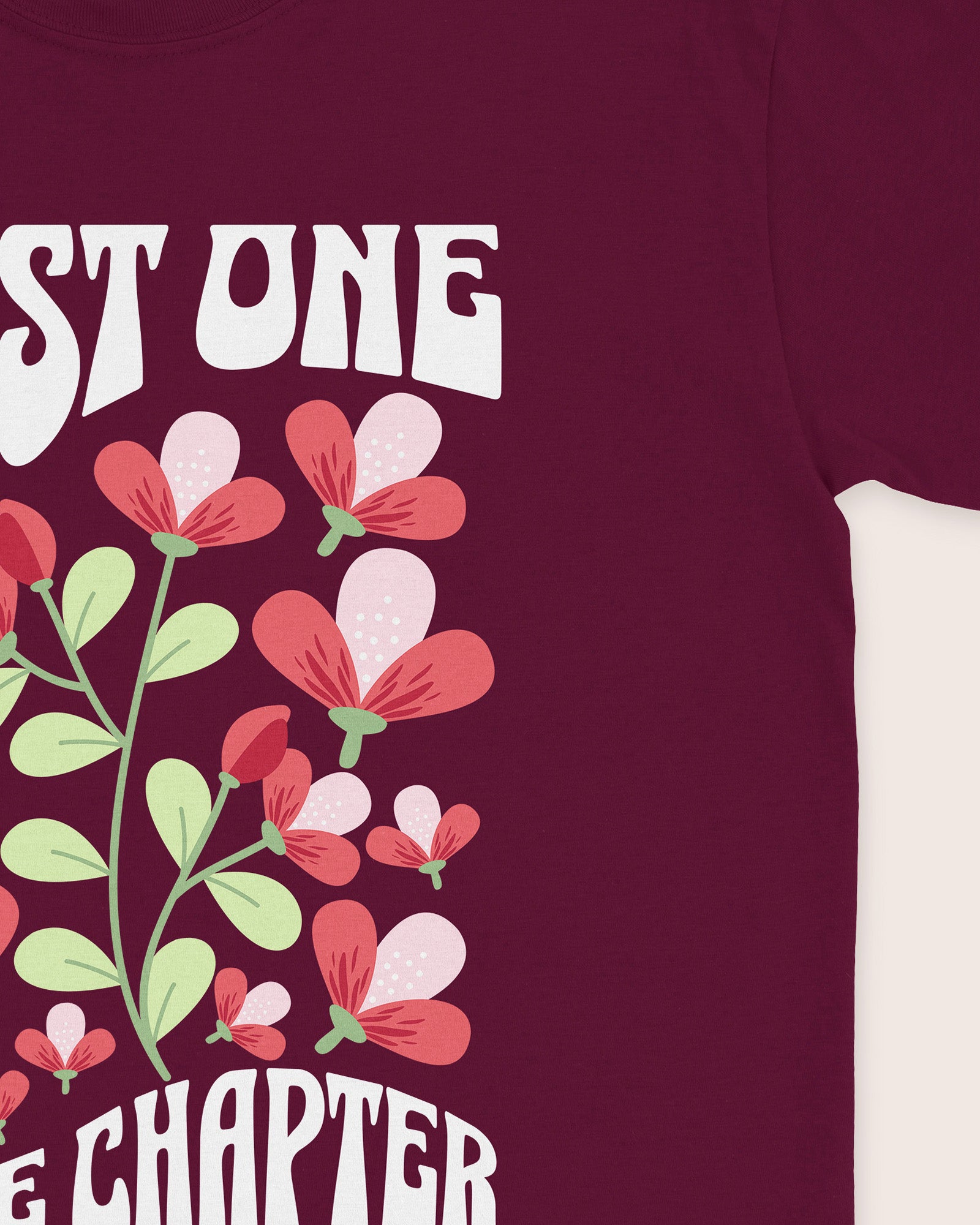 Just One More Chapter Flower T‑Shirt