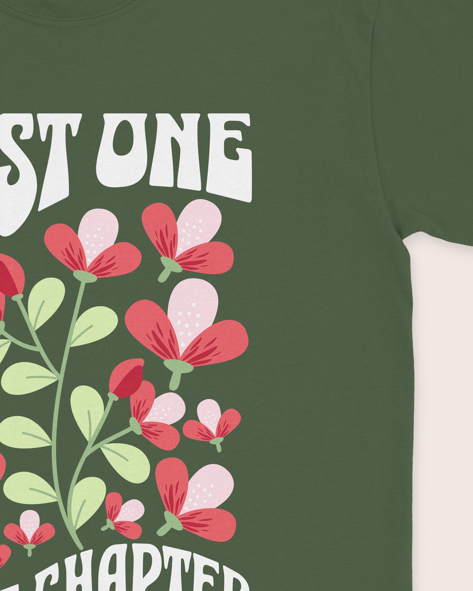 Just One More Chapter Flower T‑Shirt
