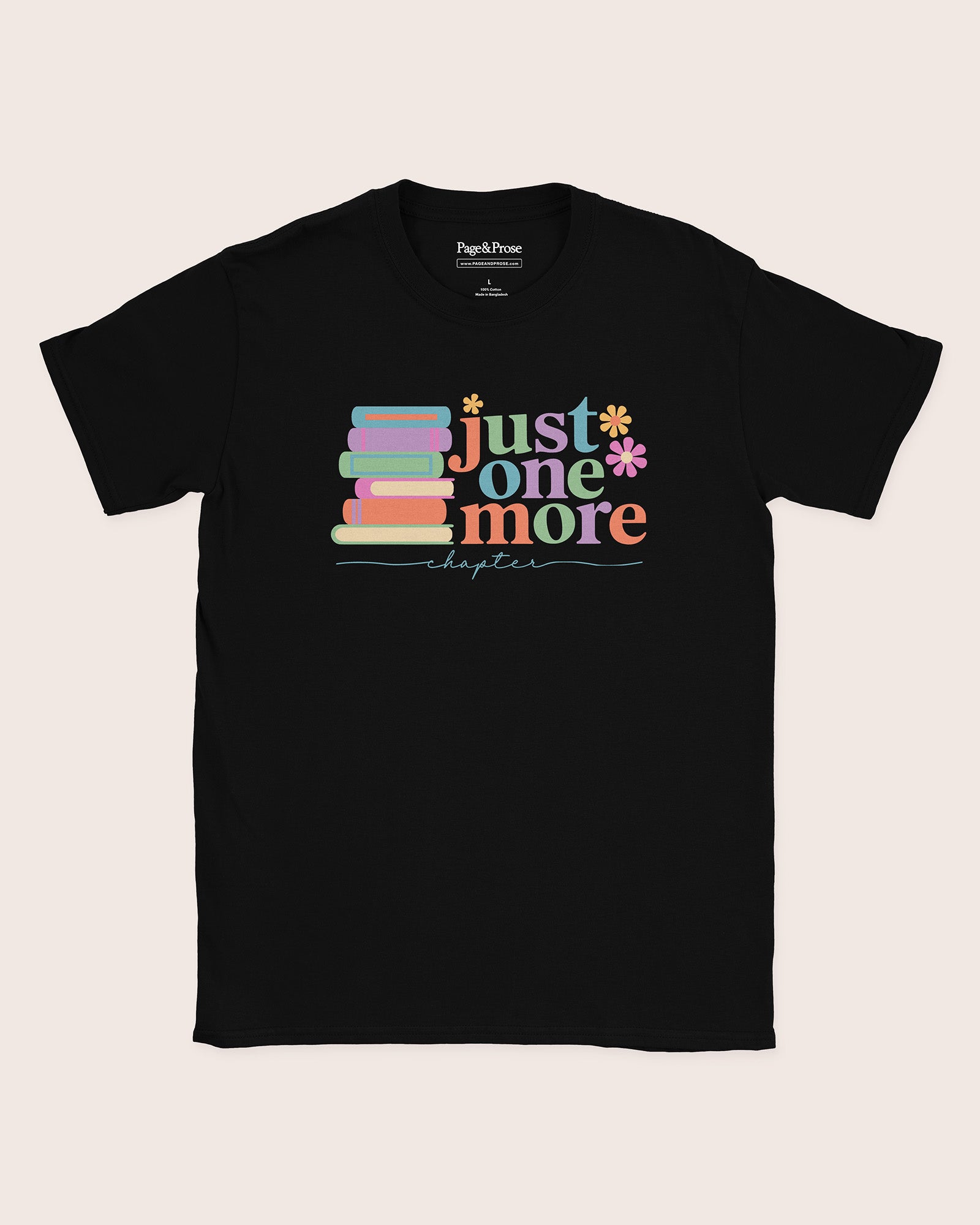 Just One More Chapter Books Script T‑Shirt