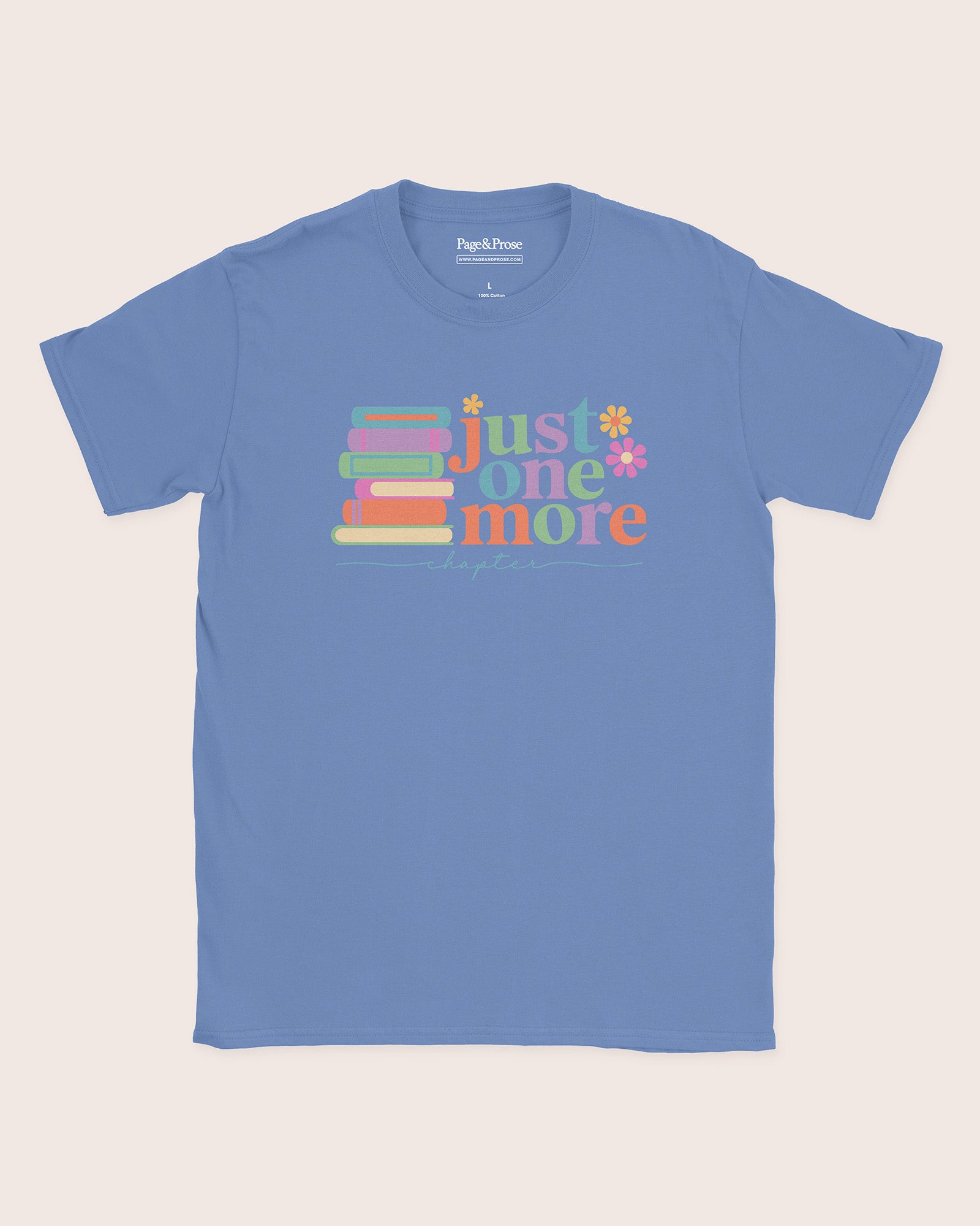 Just One More Chapter Books Script T‑Shirt