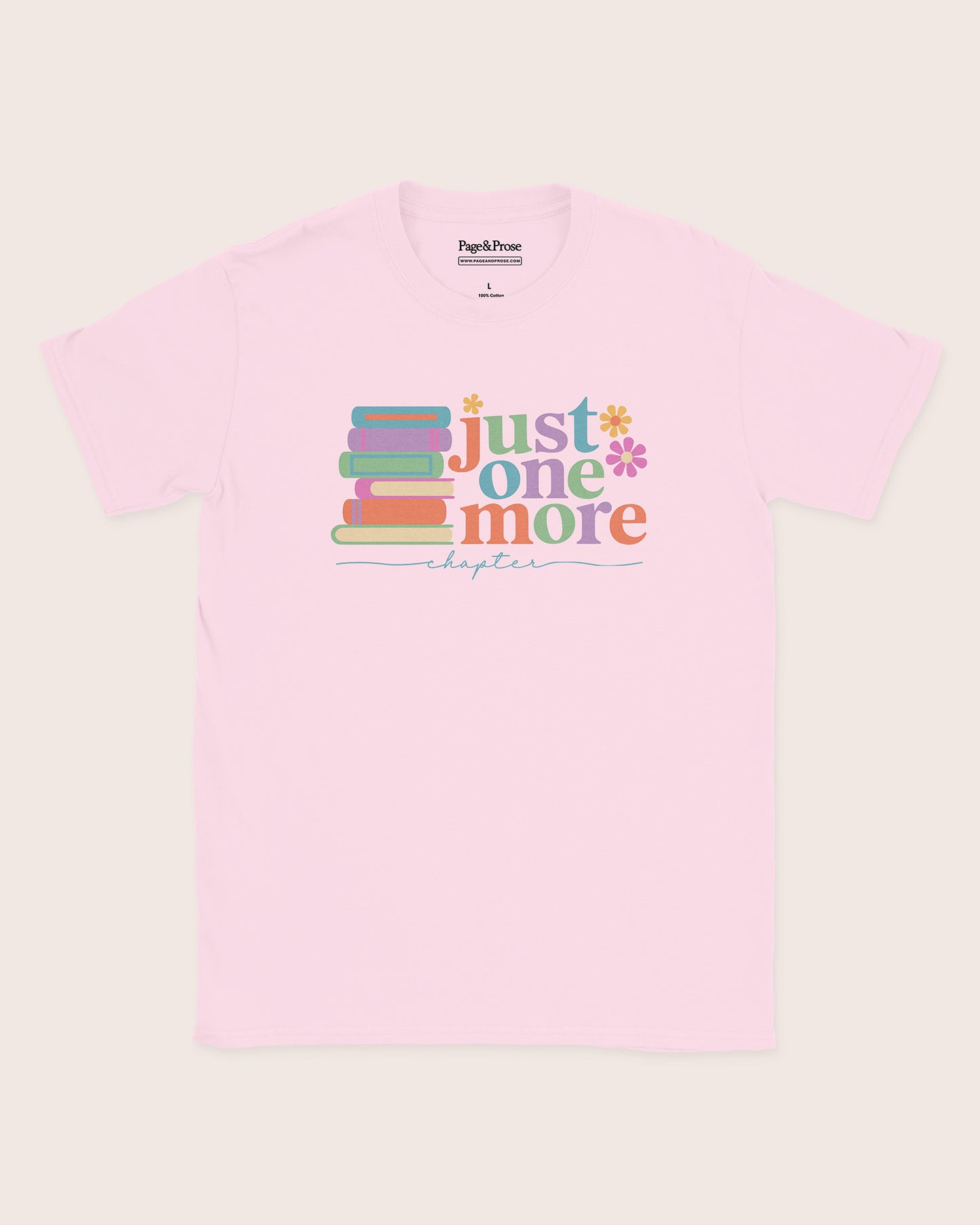 Just One More Chapter Books Script T‑Shirt
