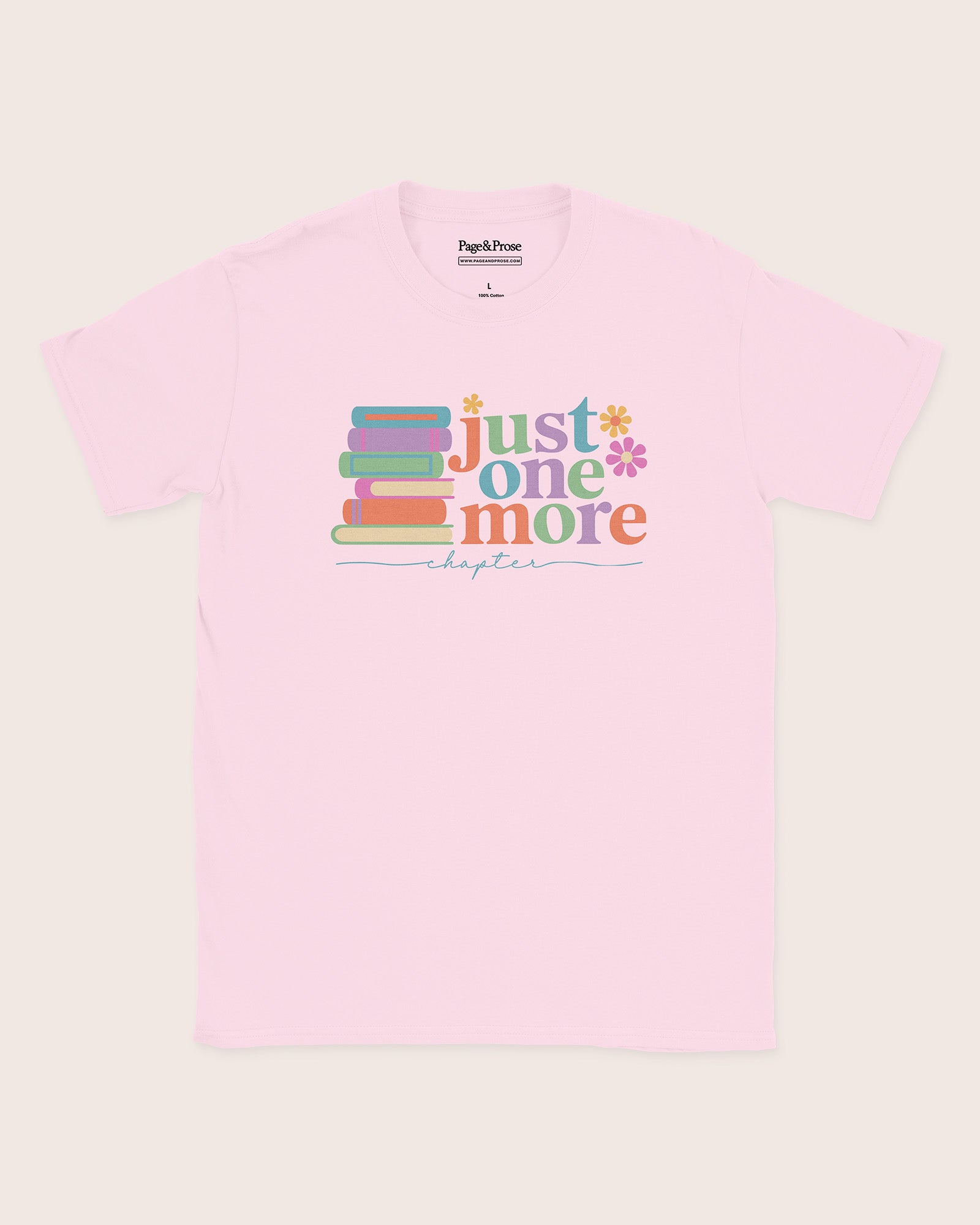 Just One More Chapter Books Script T‑Shirt