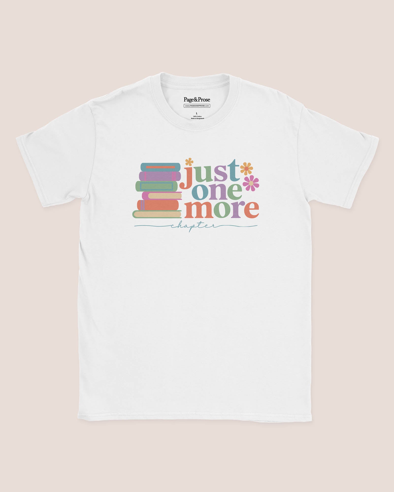 Just One More Chapter Books Script T‑Shirt