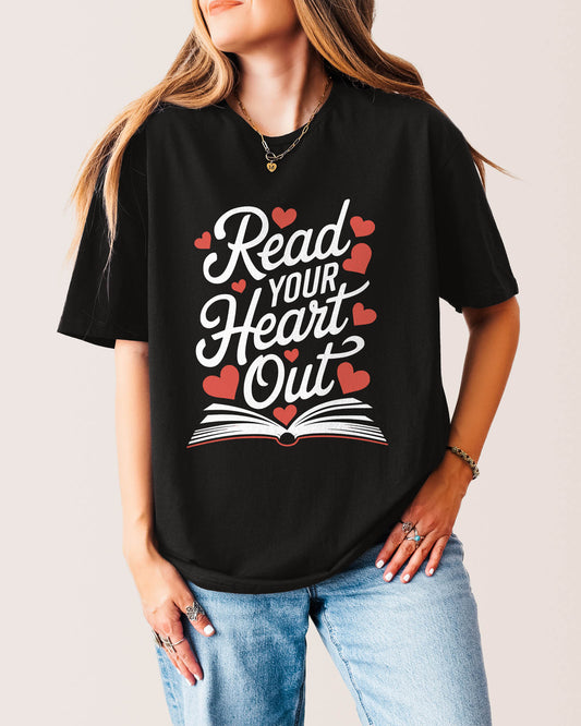 Read Your Heart Out T‑Shirt Black