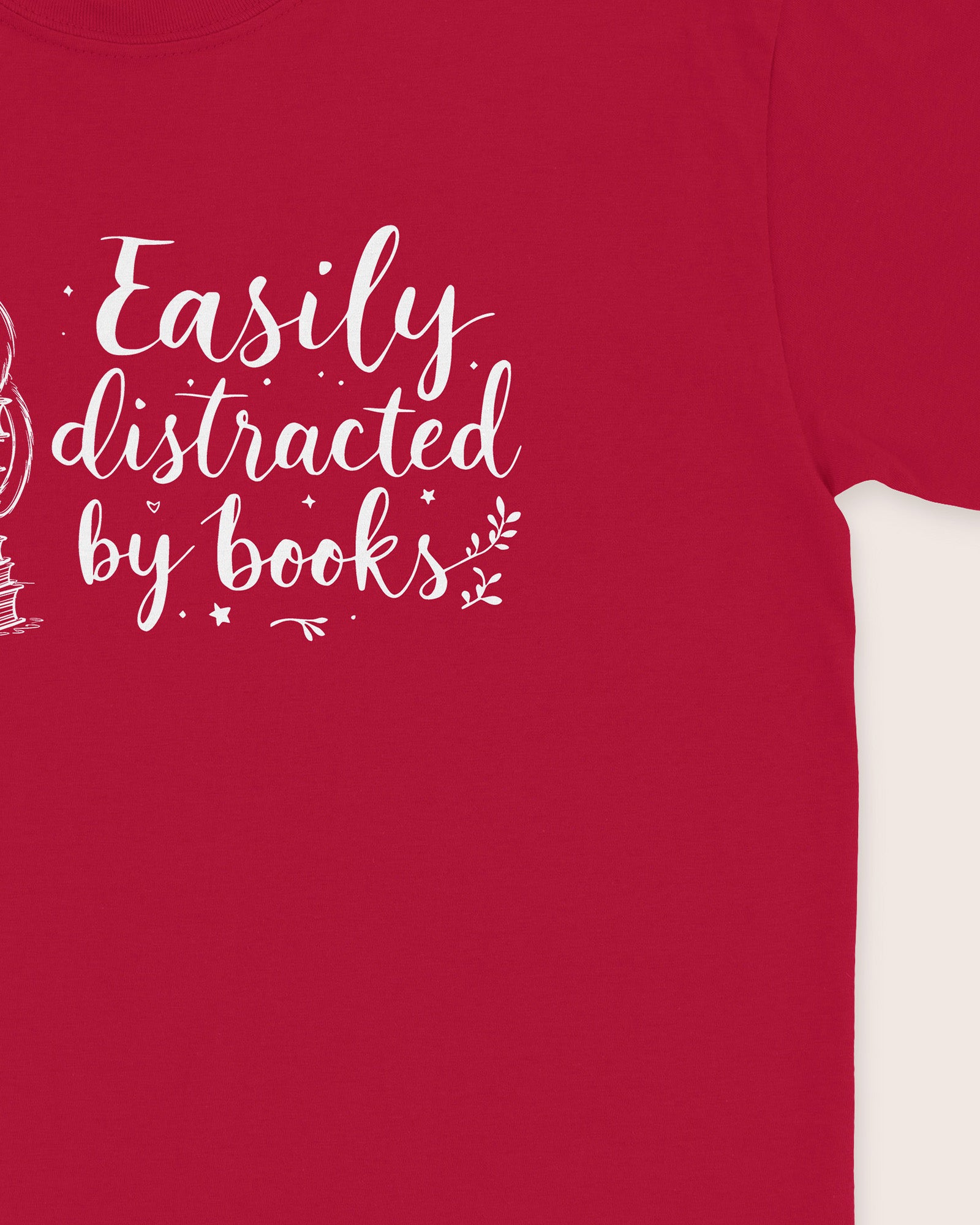Easily Distracted By Books T‑Shirt