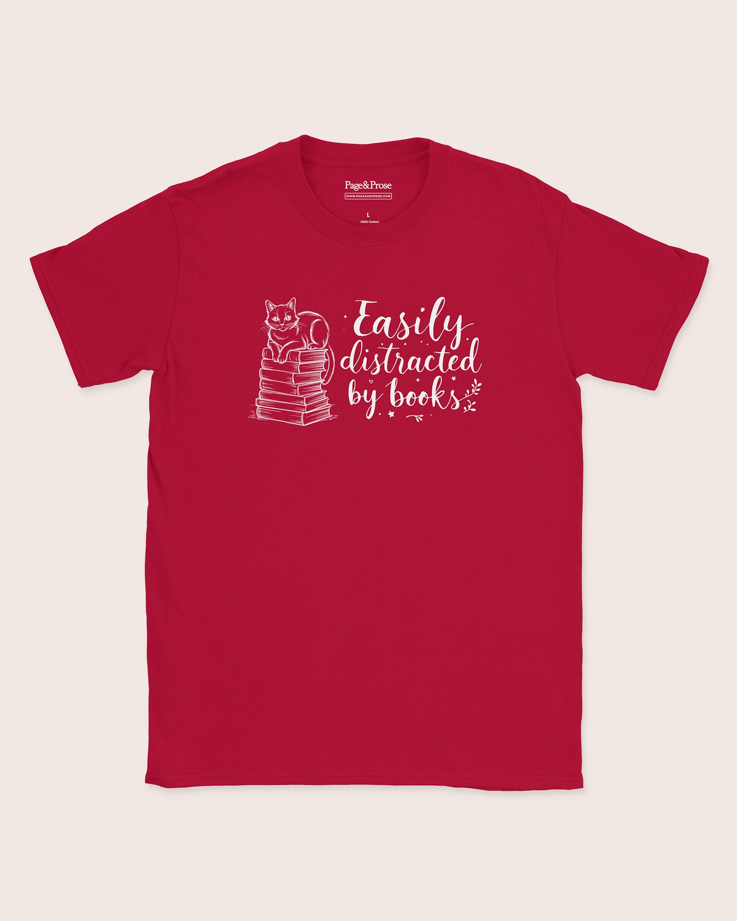 Easily Distracted By Books T‑Shirt