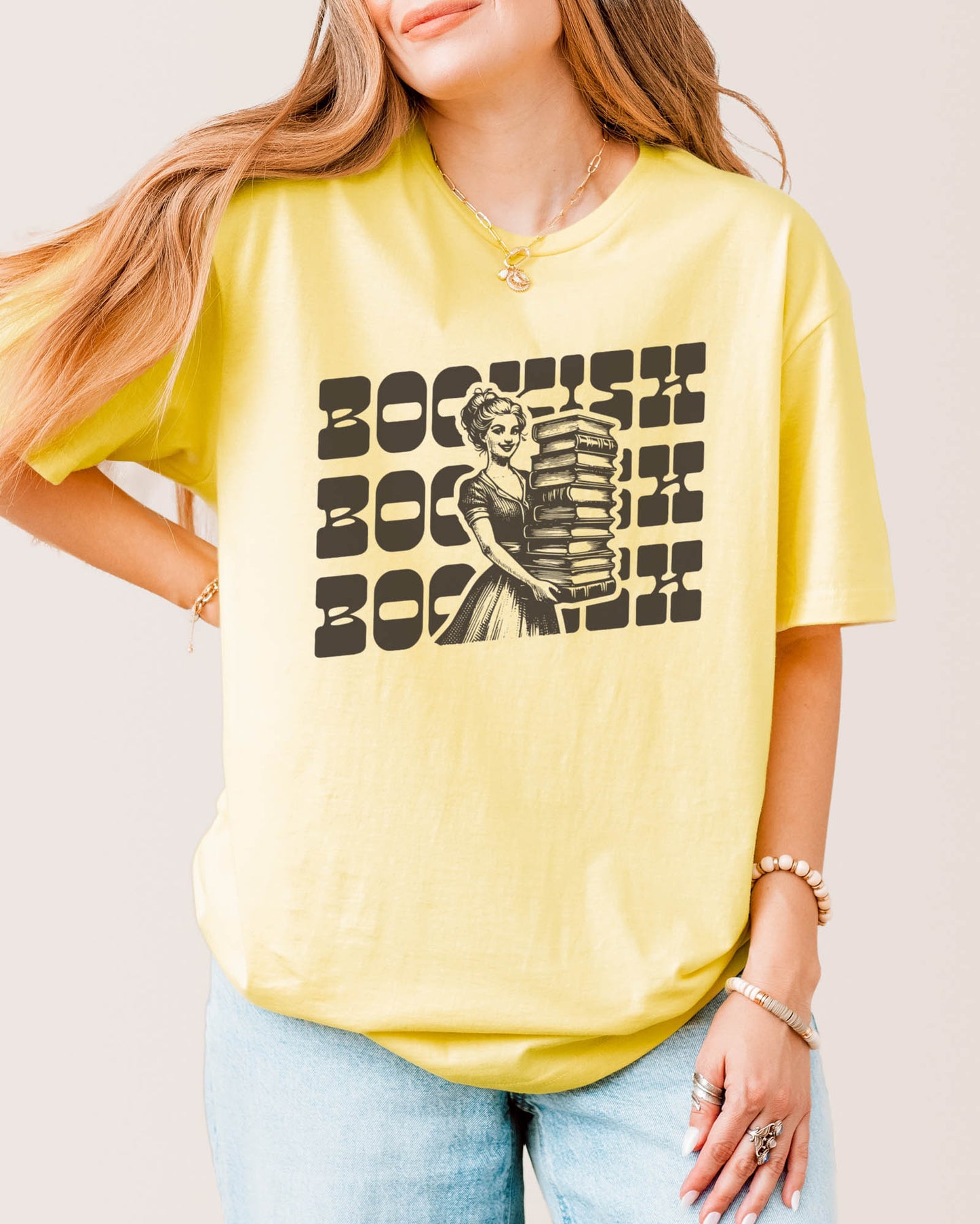 Bookish T‑Shirt Cornsilk