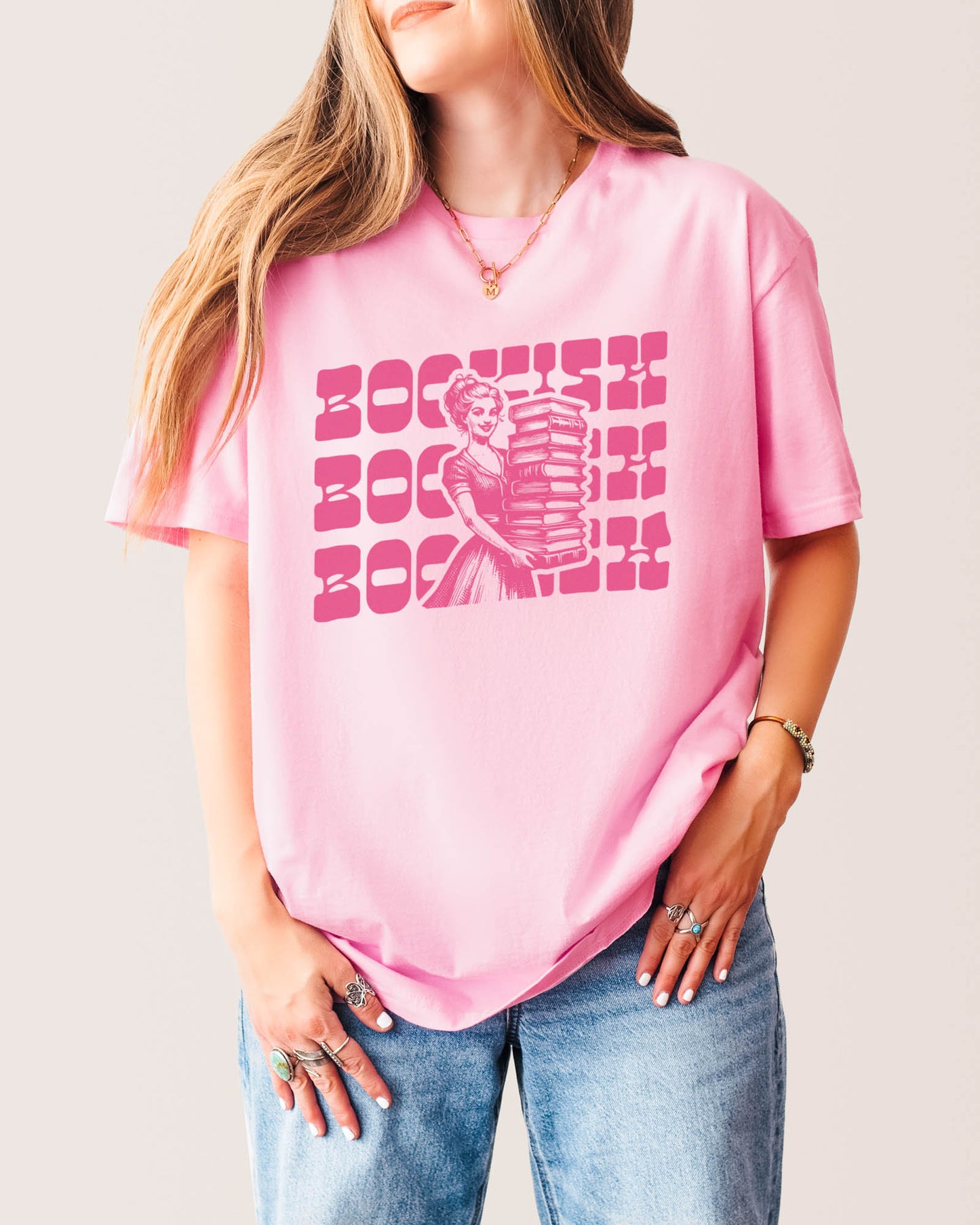 Bookish T‑Shirt Light Pink