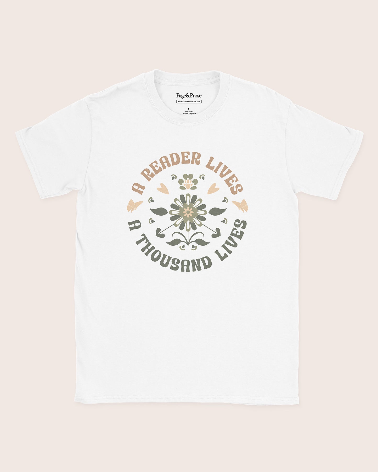 A Reader Lives A Thousand Lives T‑Shirt