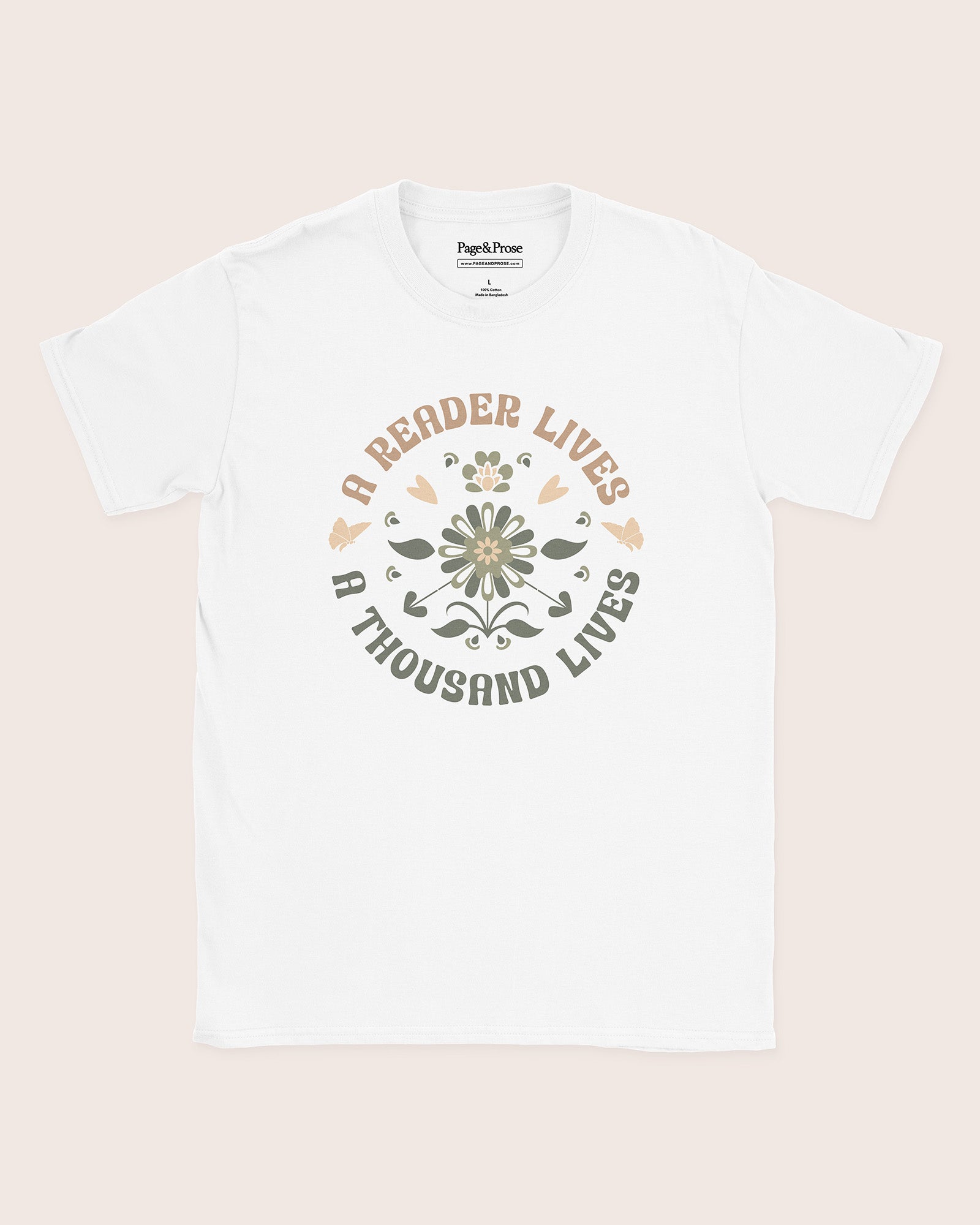 A Reader Lives A Thousand Lives T‑Shirt