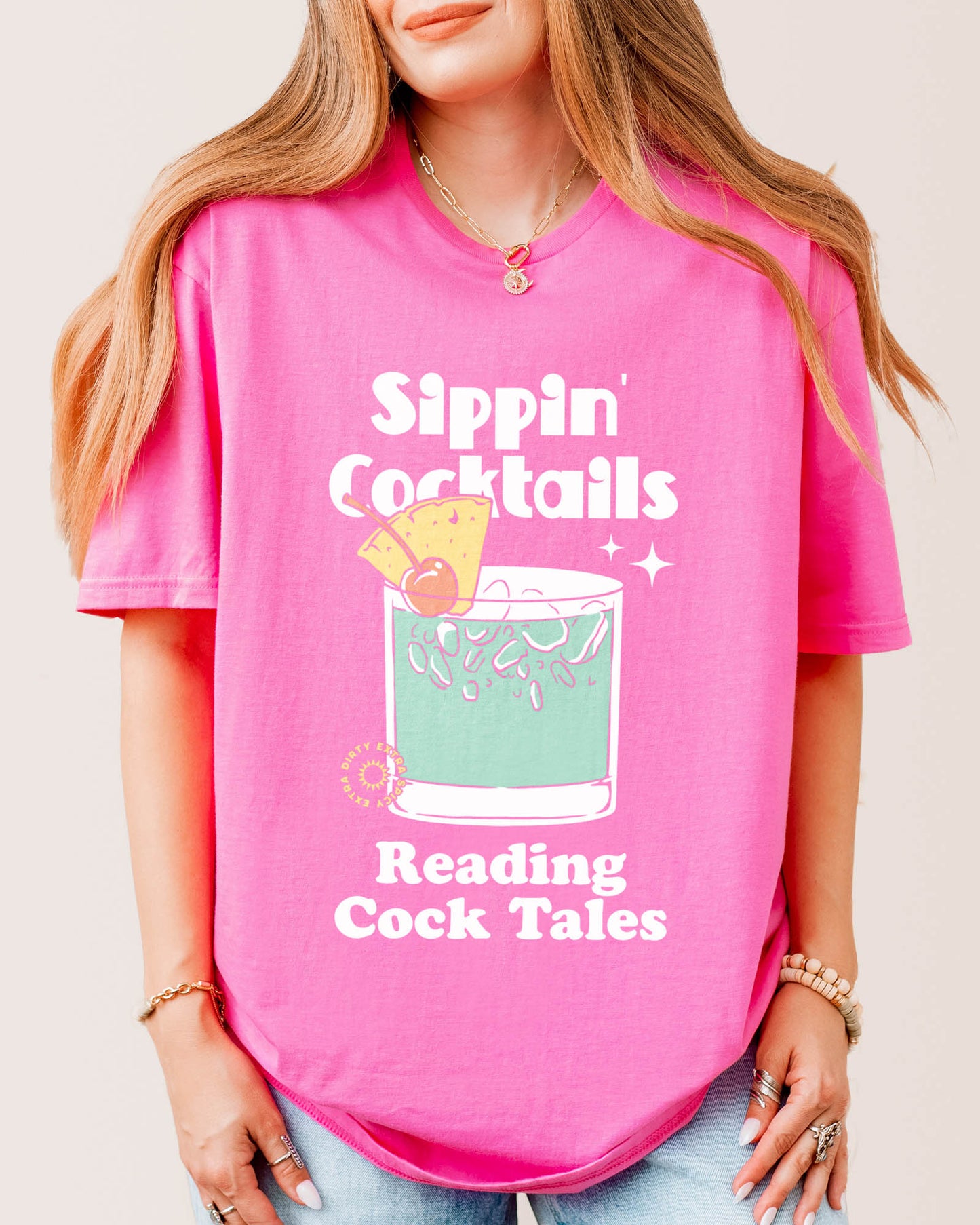 Sippin' Cocktails T‑Shirt Azalea